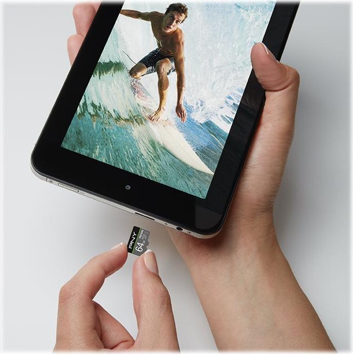 Actual product image PNY Pro Elite (64 GB, microSDXC, U3, UHS-I)