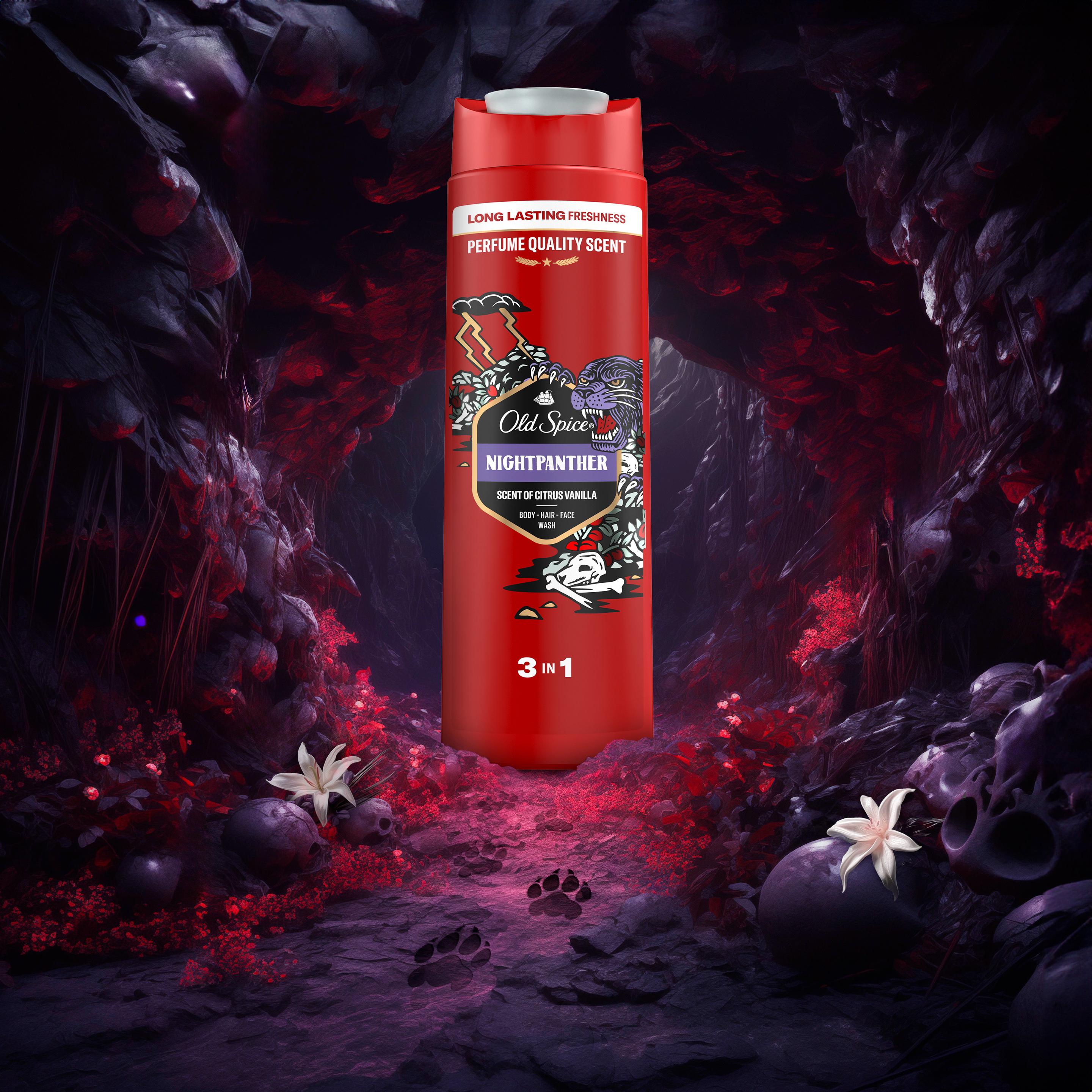 Thumbnail - Old Spice, Duschmittel, Night Panther Duschgel & Shampoo Für Männer 400 ml, 3-in-1, Lang Anhaltend Frisch
