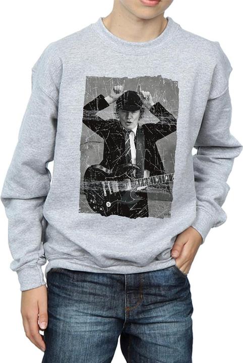 Produktbild AC/DC Angus Young Distressed Photo Sweatshirt Jungen (116)