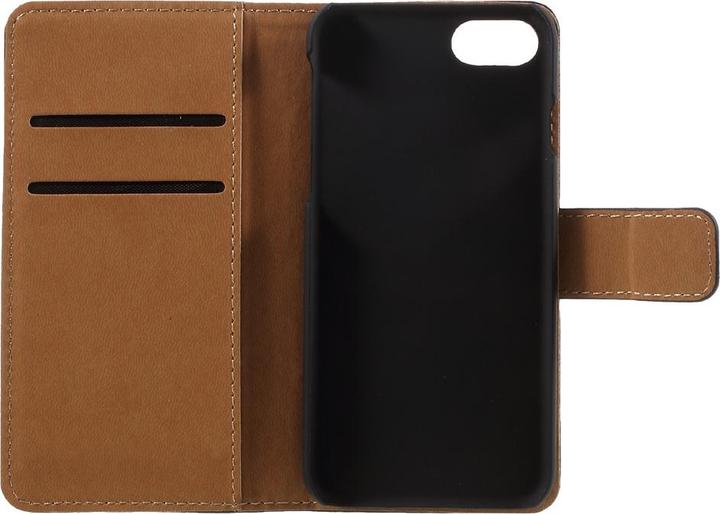 Image du produit Apfelkiste iPhone SE/8/7 Echtleder Flip Cover m. Karten Etui, Schwarz (Apple iPhone 7, Apple iPhone 8, Apple iPhone SE (2ème génération), Apple iPhone SE (3ème génération))