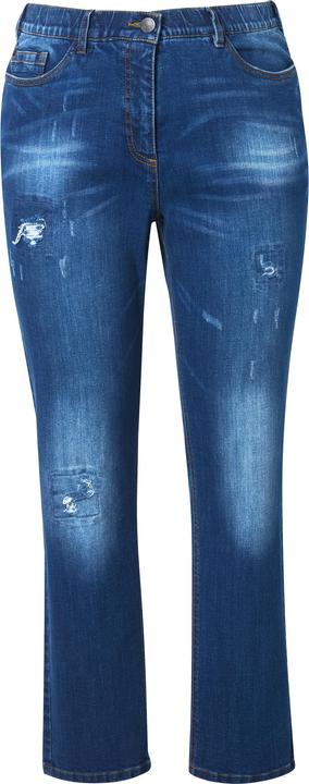 Produktbild Ulla Popken Jeans Sammy, Vintage-Waschung, Destroy-Effekte (54)