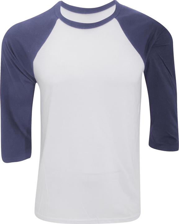 Actual product image Bella Canvas Canvas Baseball TShirt 34 sleeves (XL)