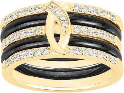 Actual product image Ceranity Plaque Ring - Black Ceramic - Zirconia (52)