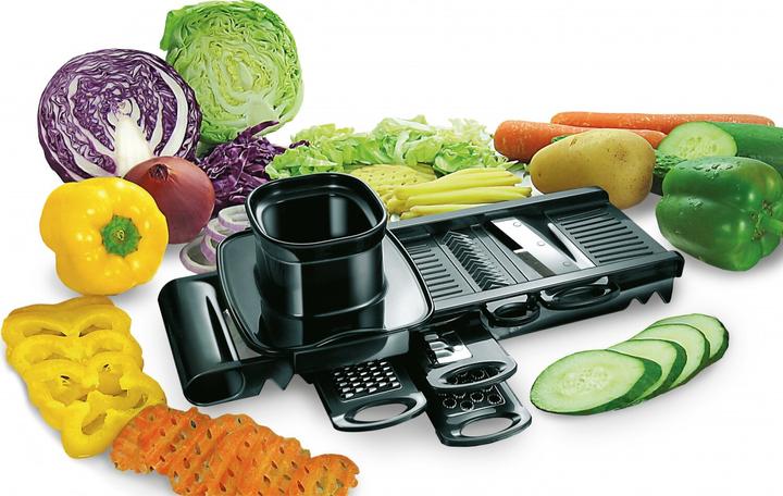 Produktbild Ibili Reibe mit Einsätzen Easycook 30 cm Schneidegerät für Gemüse und Obst