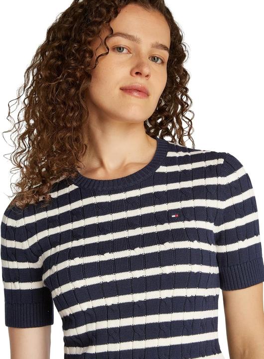 Produktbild Tommy Hilfiger Co Cable Mid Gg Ss C-Nk Swt (XL)