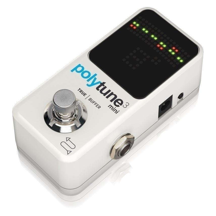 Tc Electronic PolyTune 3 Mini Polyfoon Stemapparaat Met Buffer (Bass, Gitarre), Effektpedal, Weiss