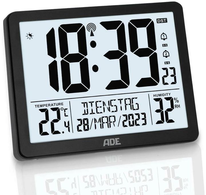 Actual product image ADE Digital wall clock with illumination