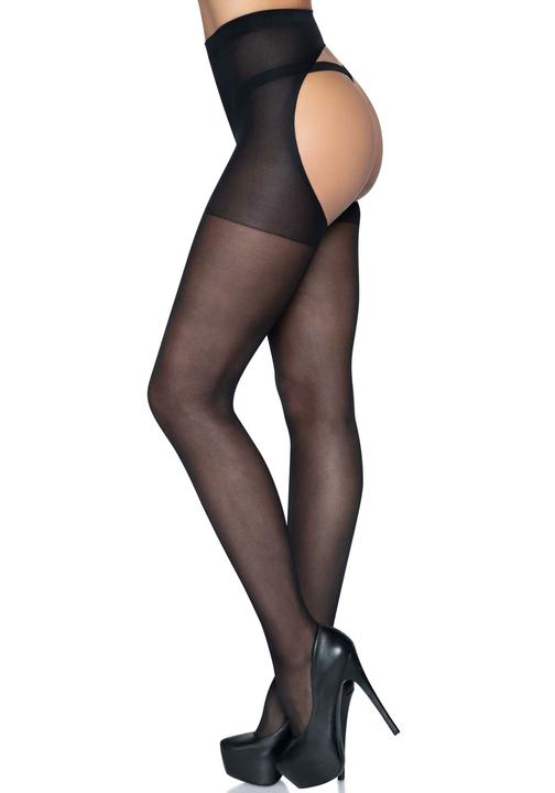 Actual product image Leg Avenue Sheer open butt pantyhose (One size)