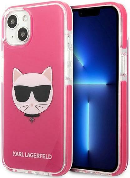 Actual product image Karl Lagerfeld KLHCP13MTPECPI iPhone 13 6.1" hardcase fuksja/fuschia Choupette Head (Apple iPhone 13, Apple iPhone 14)
