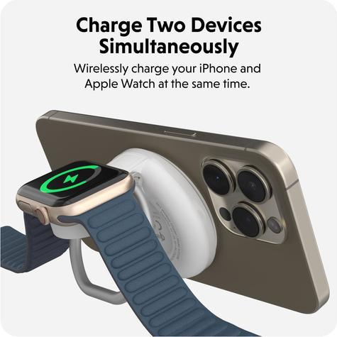 Image du produit Targus Qi2 2-en-1 Support de charge magnétique WH (15 W)