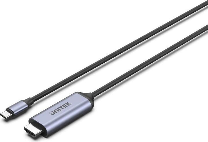 Unitek Cable USB USB-C - HDMI 1.8 m Srebrny (V1423A) (1.80 m)