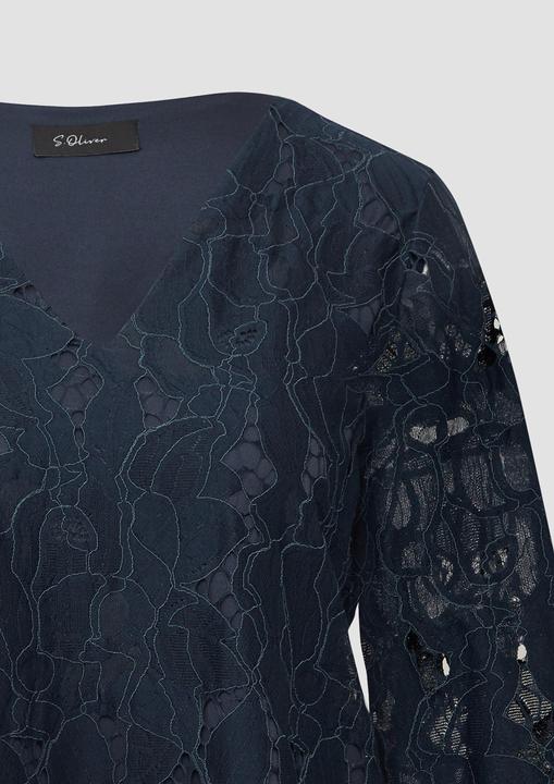 Immagine prodotto s.Oliver Bluse Bluse aus Spitze mit Jerseyfutter und V-Ausschnitt (36)