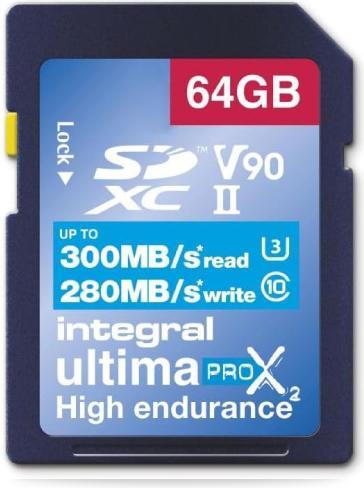 Produktbild 64GB SDXC UHS-II U3 V90 – 300-280 MB/s (64 GB, SDXC, U3, UHS-II)