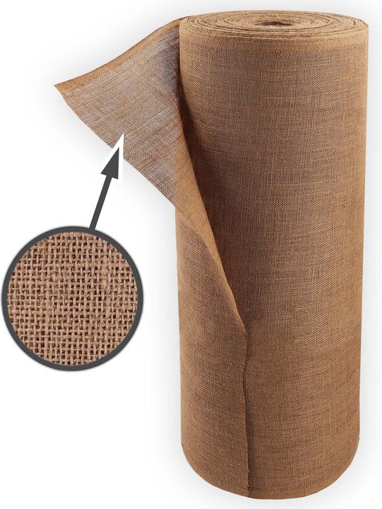 Immagine prodotto Aquagart 50m x 1m Jutegewebe 305g/m² Jutematte Gartenjute Jute Stoff Sackleinen Juteband