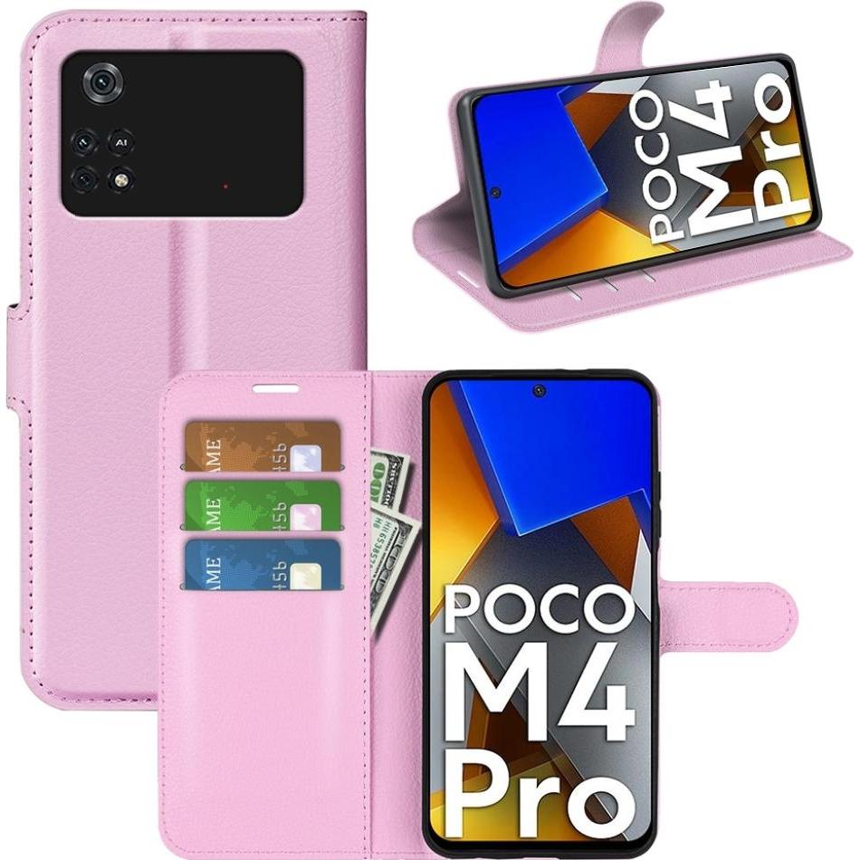 Screenguard Xiaomi Poco M4 Pro 4G Leather Guard Lederhülle (Xiaomi Poco M4 Pro), Smartphone Hülle, Rosa