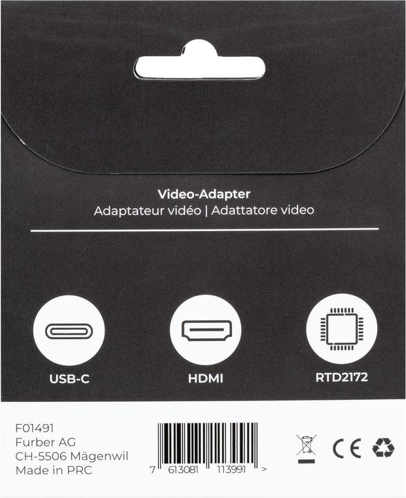 Produktbild Onit Adapter USB Type-C - HDMI (USB Typ-C, 4.50 cm)