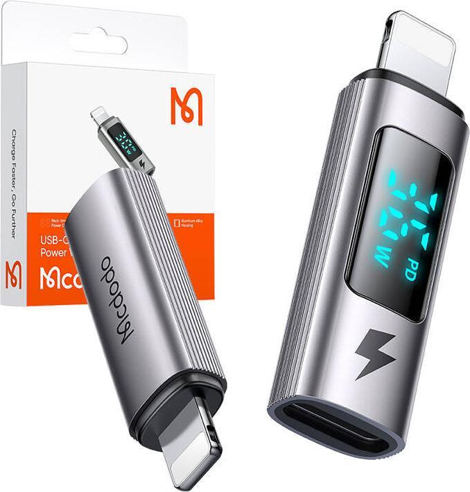 Produktbild Mcdodo USB-C to Lightning adapter, OT-6100, 36W (black) (USB-C, Lightning)