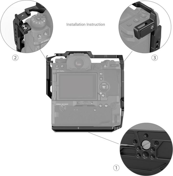 Productafbeelding SmallRig Multifunctionele kooi Fujifilm X-H2S met FT-XH/VG-XH batterijgreep 3933 (Greep)