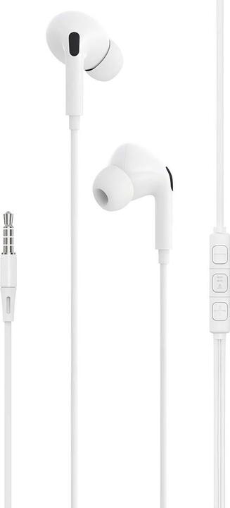 Devia wired earphones Kintone A2 jack 3,5mm white (Cable)