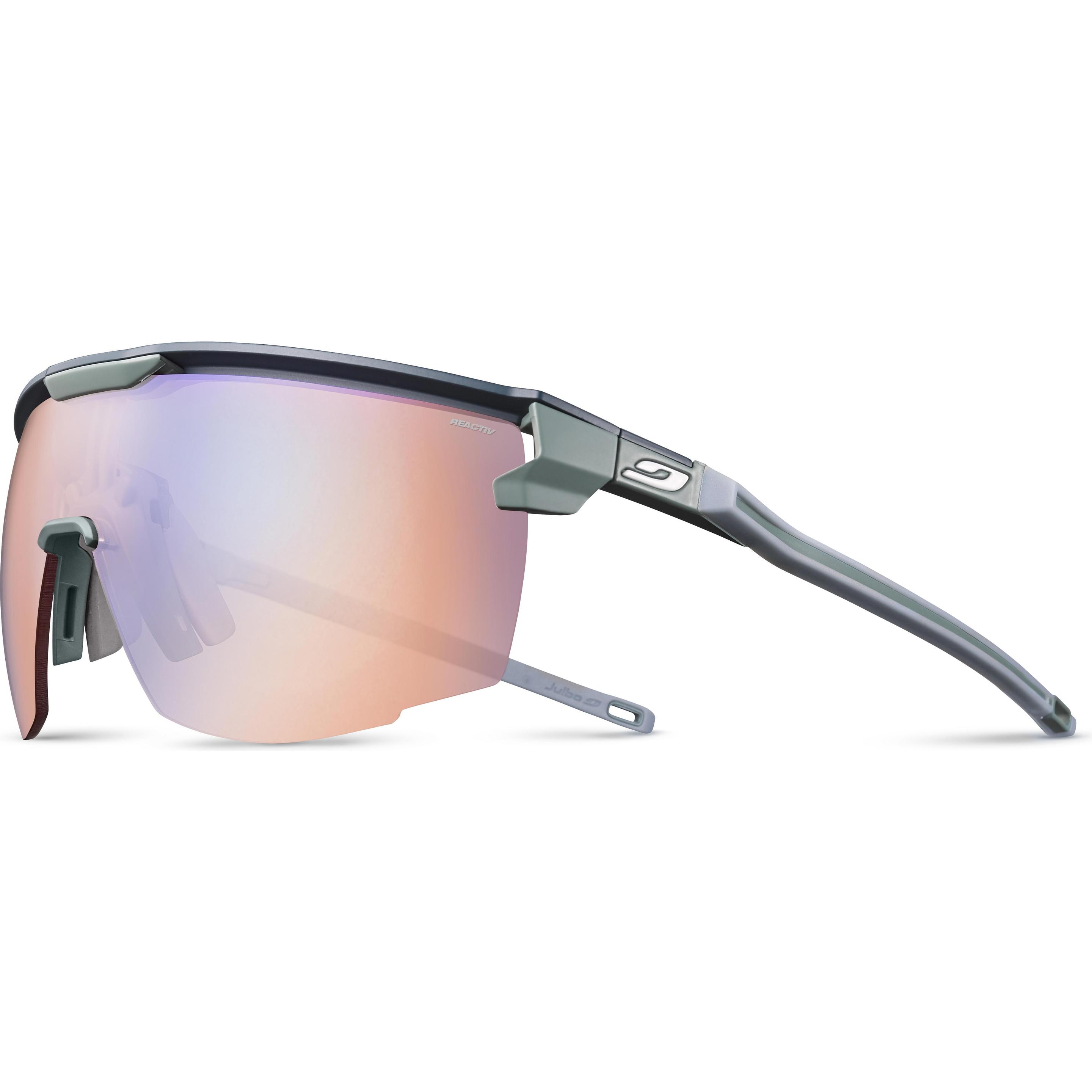 Julbo, Herren, Sportbrille, Ultimate Reactiv Performance (Blau, Grün, Rosa, Pink, Violett), Blau, Rosa