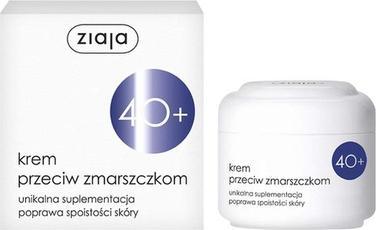 Actual product image Ziaja Anti-Wrinkle Moisturiser 40+ Each Type Scores 50Ml (50 ml, Day cream)
