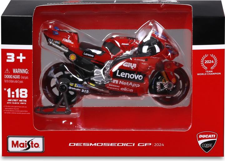 Produktbild Maisto MotoGP 1/18 Ducati Lenovo #23 Enea 2024