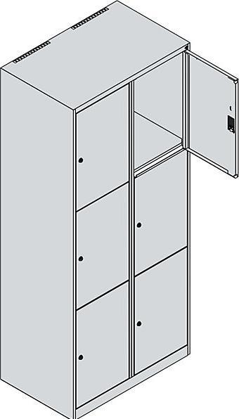 Actual product image C+P Classic PLUS locker cabinet (80 x 50 x 185 cm)