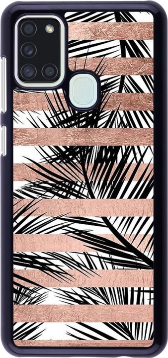 Actual product image PhoneLook Cover Palm trees gold stripes (Samsung Galaxy A21s)