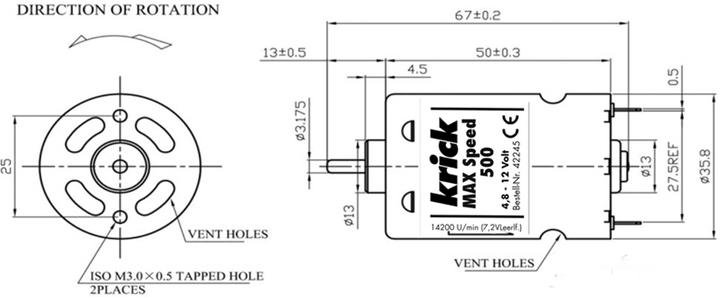 Produktbild Krick max speed 500 elektromotor