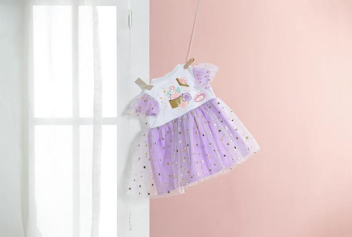 Actual product image Baby Annabell Tutu dress purple 43cm