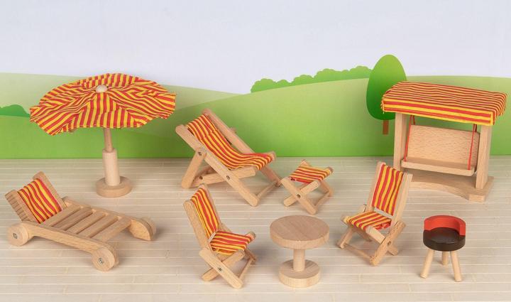 Produktbild Goki Gartenmöbel Puppenhaus