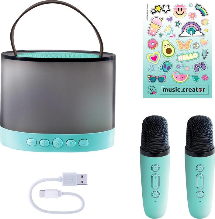 Image du produit Canal Toys - Creator Mini Karaoke Station mit Bluetooth Lautsprecher INF 044– 2 Mikrofone kabellos &