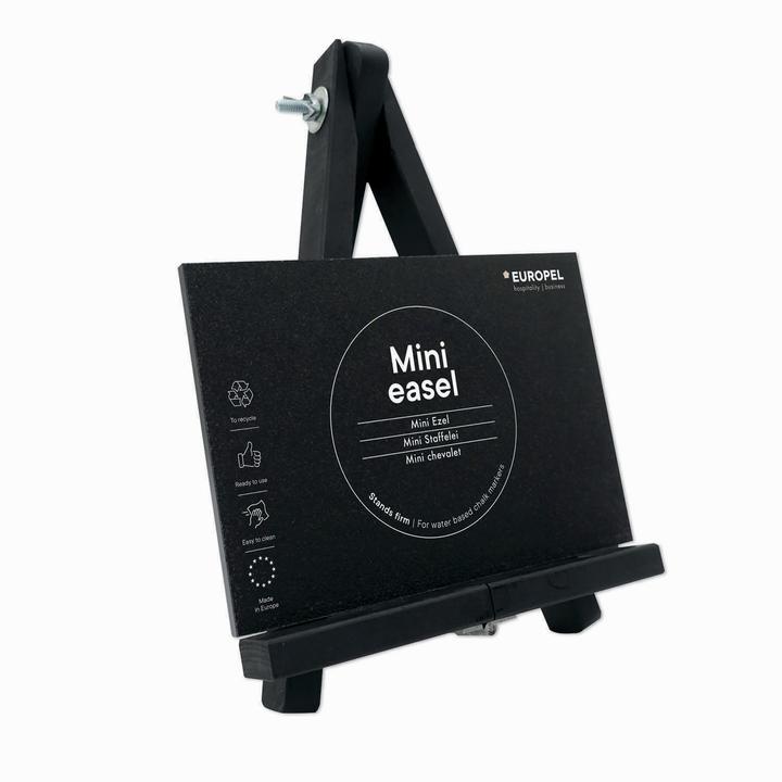 Produktbild Europel Tisch-Kreidetafel mini mit Staffelei, schwarz (Wandtafel)