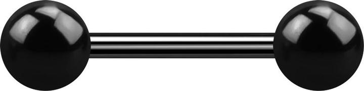 Immagine prodotto Star Piercing Filetto interno del bilanciere nero con due sfere (Titanio G23)