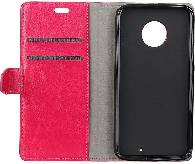 Actual product image MU Classic Crazy Horse Leather Bookcover Case (Motorola Moto X4)