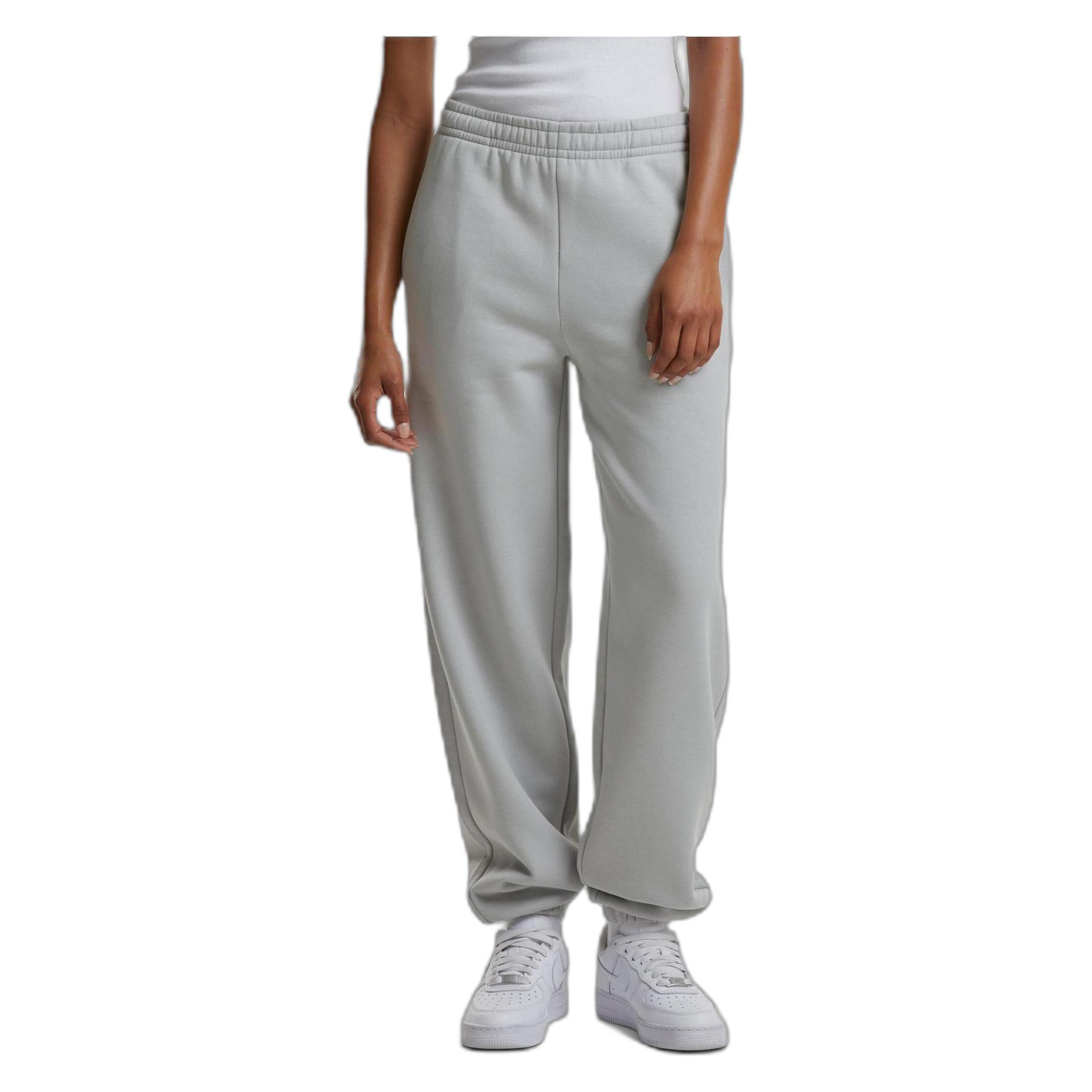 Urban Classics, Damen, Hosen, Ladies Fluffy Sweatpants - 171979, Grau, (Xxl)