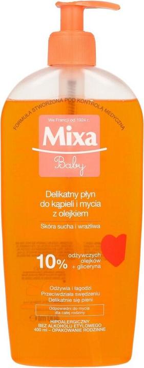 Immagine prodotto Mixa Bagno e lavaggio delicato per bambini a base di olio 400Ml