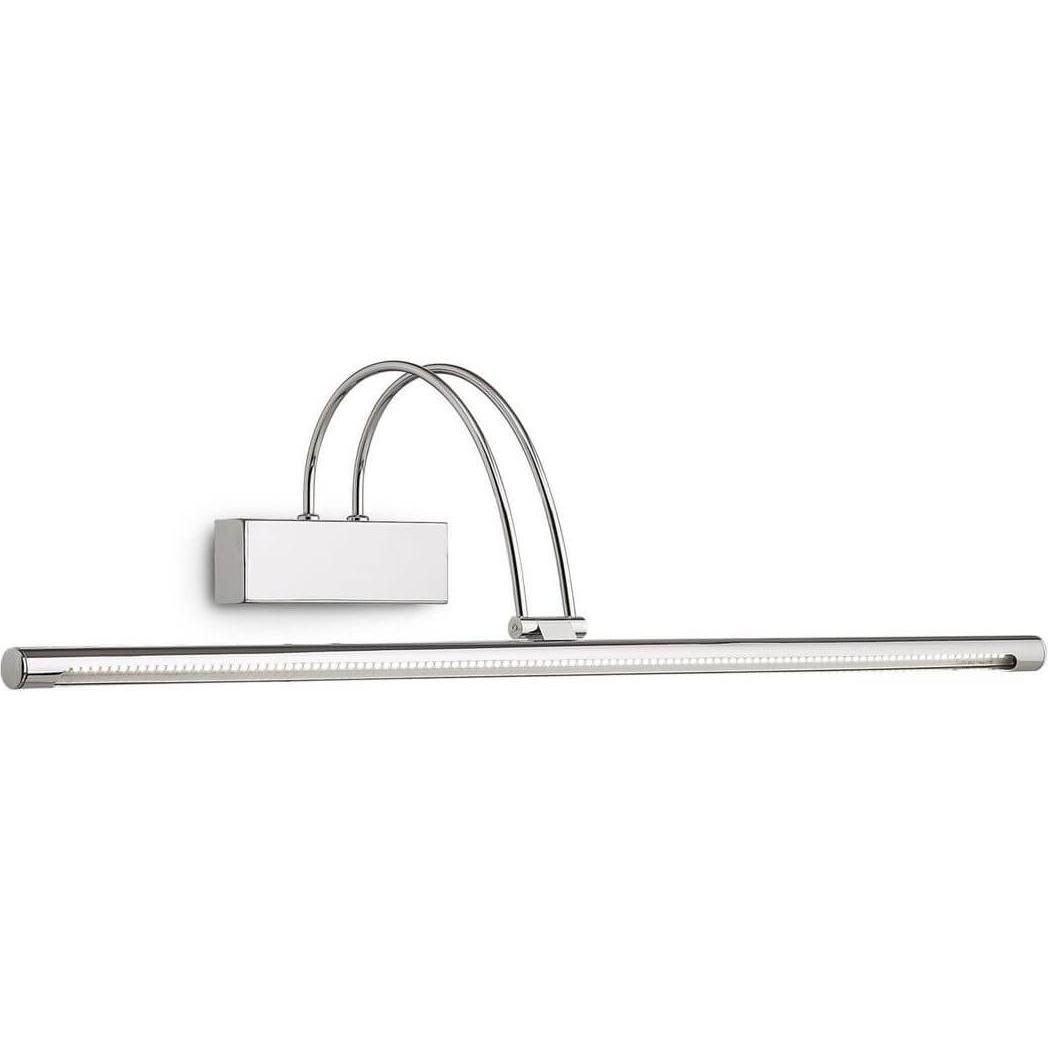 Ideal lux, Wandleuchte + Deckenleuchte, BOW LED Wandleuchte 8W Chrom warmweiss 007021 (980 lm)