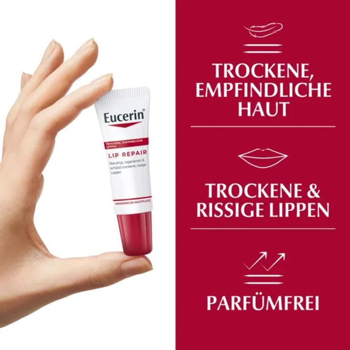 Actual product image Eucerin pH5 Lip Repair Cream, 10 g Cream (Lip balm, 10 ml)