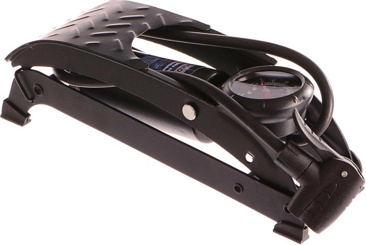 Actual product image GEKO Foot pump with pressure gauge Single piston