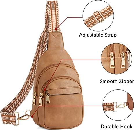 Immagine prodotto Only-Bags.Store Borsa da cintura, borsa a tracolla, borsa da petto, borsa a tracolla in pelle, borsa a tracolla