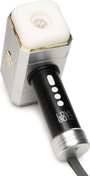 Produktbild XR Brands Thunder Stroker Saugender Masturbator Silber & Schwarz