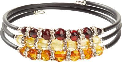 Actual product image PranaHaus Bernstein-Wickelarmband Glanzvoller Dreiklang