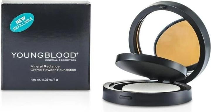 Actual product image Youngblood Mineral Cosmetics Cream to Powder Foundation 7 g Compact Case Toffee (Beige)