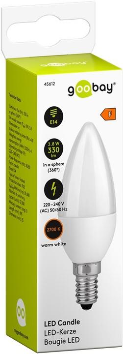 Actual product image Goobay LED candle, 5 W (E14, 3.80 W, 330 lm, 1 x, F)