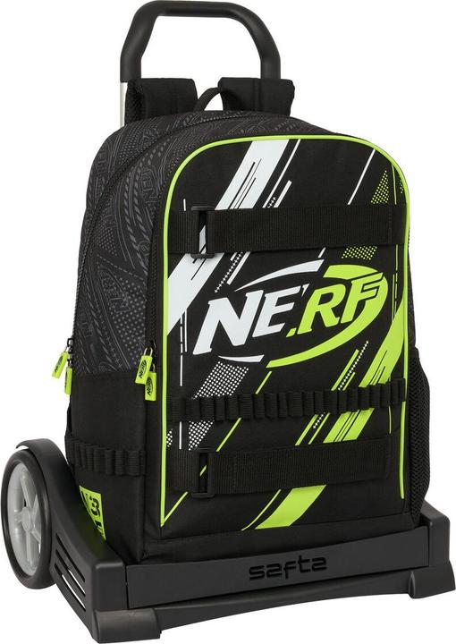 Nerf Schulrucksack mit Rädern Get ready Schwarz 31 x 44 x 17 cm
