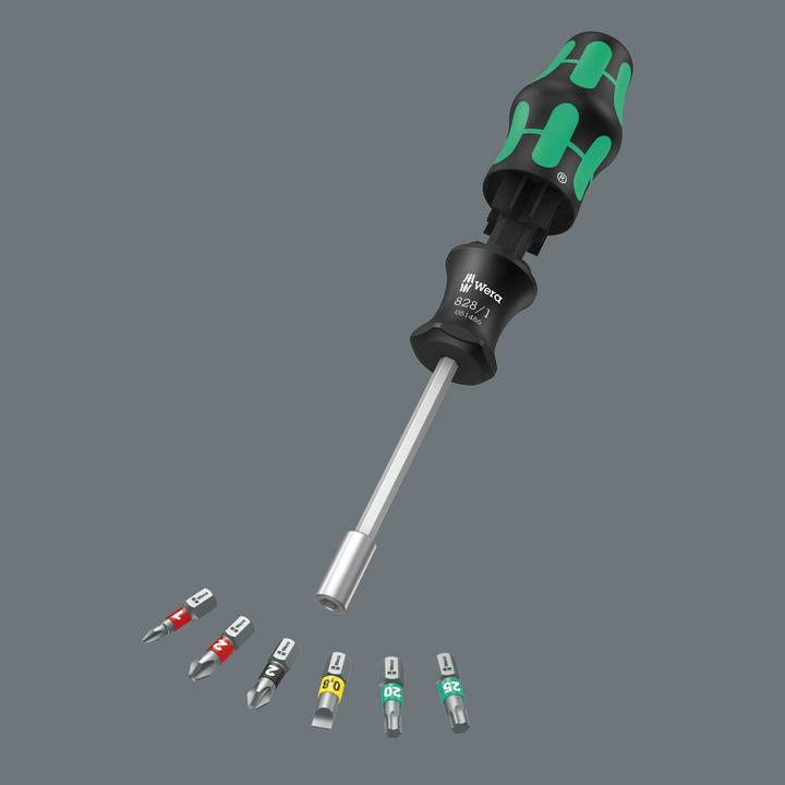 Produktbild Wera Kraftform Kompakt 27 Set 1 (1 x PH 2 x 25 mm, PH1 x 25 mm, 0.8 x 5.5 x 25 mm, 1x TX 20x25 mm, 1 x TX 25x25, 1 x 2 x 25 mm)