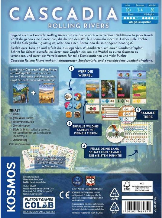 Image du produit Kosmos Cascadia Rolling Rivers (Allemand)