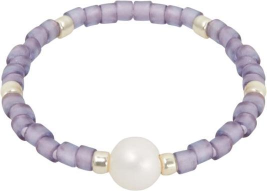 Immagine prodotto HCA Anello Piccolo Tesoro - viola (Tessuto, Miyuki e perle d'acqua dolce)