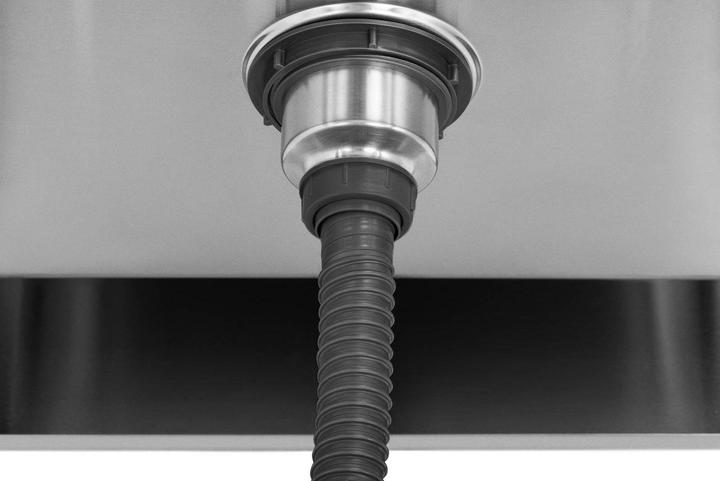 Produktbild Royal Catering Spültisch Spülbecken Edelstahlspüle Gastrospüle mit Regal Edelstahl 50x50x25,5cm (Einbauspüle, 70 cm)